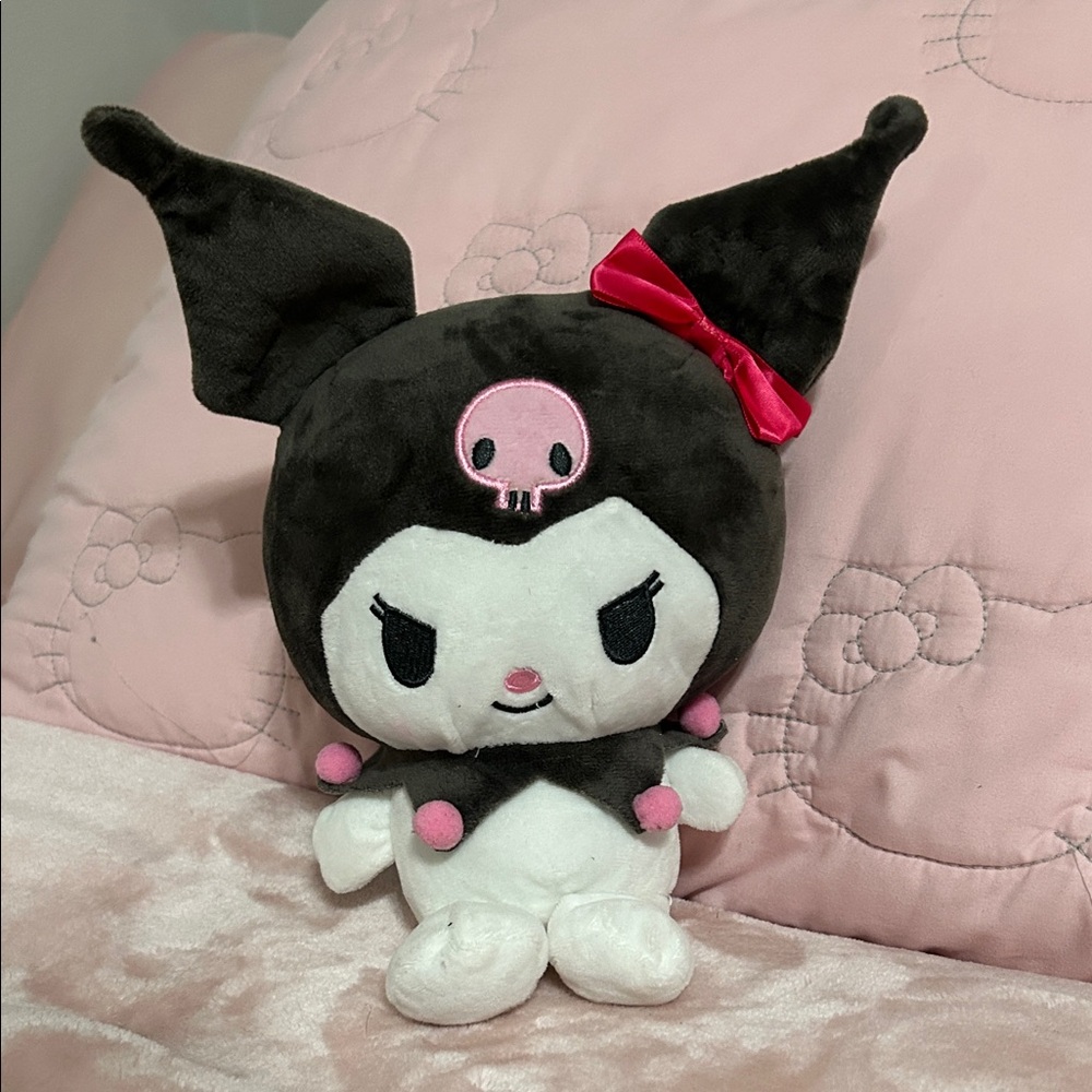 Kuromi Plushie with bow